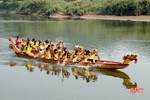 Sôi nổi lễ hội đua thuyền truyền thống trên sông Ngàn Phố