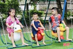 Bàn giao khu vui chơi cho trẻ em ở Vũ Quang