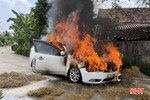Xác định nguyên nhân vụ cháy xe ô tô tại Hà Tĩnh