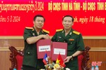 Ký kết thỏa thuận hợp tác quân sự - quốc phòng Hà Tĩnh, Bolikhămxay