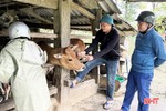 Hương Khê lo phòng bệnh cho đàn vật nuôi thời điểm giao mùa