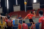 Cầu thủ Hà Tĩnh tập luyện chuẩn bị thi đấu Giải bóng chuyền vô địch Quốc gia 2024