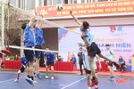 Các địa phương Hà Tĩnh khai mạc giải bóng chuyền nam thanh niên