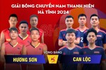 Giải Bóng chuyền nam thanh niên Hà Tĩnh: Hương Sơn vs Can Lộc