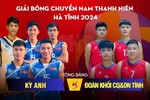 Giải Bóng chuyền nam thanh niên Hà Tĩnh: Huyện Kỳ Anh vs Đoàn khối CCQ&DN tỉnh