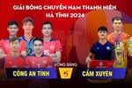 Giải Bóng chuyền nam thanh niên Hà Tĩnh: Công an tỉnh vs Cẩm Xuyên