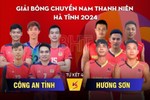 Tứ kết Giải Bóng chuyền nam thanh niên Hà Tĩnh: Hương Sơn vs Công an tỉnh