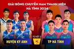 Tứ kết Giải Bóng chuyền nam thanh niên tỉnh: Huyện Kỳ Anh vs TP Hà Tĩnh