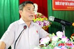 Bí thư Tỉnh ủy Võ Kim Cự tiếp xúc cử tri thị xã Hồng Lĩnh