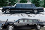 So sánh xe “Quái thú” của Obama và siêu xe của Putin