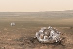 Tàu NASA tìm thấy robot đổ bộ vùi xác trên sao Hỏa