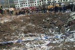 Nổ lớn khiến nhiều tòa nhà bị sập, 161 người thương vong ở Trung Quốc