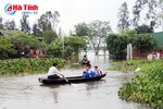 Đường tránh 1B thành phố Hà Tĩnh thành đê ngăn nước