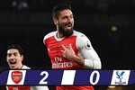 Thắng nhẹ Crystal Palace, Arsenal vào Top 3