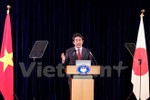 Thủ tướng Nhật Bản Abe tổ chức họp báo về quan hệ Nhật-Việt