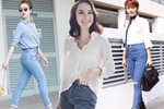 5 cách diện quần jean skinny đẹp như sao Việt