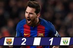 Messi lập cú đúp, Barca thoát thua phút cuối
