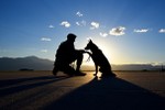 [Photo] Tình bạn đẹp giữa người lính và chú chó