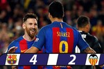Messi lập cú đúp, Barca thắng dễ Valencia trong thế hơn người