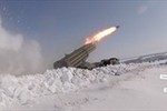 [Video] Pháo binh, tên lửa Nga khạc lửa giữa băng tuyết Orenburg