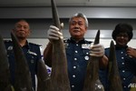 Malaysia bắt lô hàng hơn 50 kg sừng tê giác trị giá 3,1 triệu USD