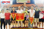TP Hà Tĩnh nhất toàn đoàn Giải Cầu lông toàn tỉnh 2017