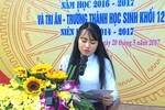 Cả trường bật khóc với bài phát biểu tri ân của nữ sinh trường Phan Bội Châu
