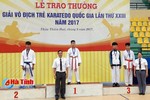 Hà Tĩnh thắng lớn tại Giải vô địch trẻ Karatedo toàn quốc