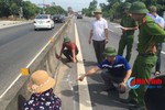 Bắt khẩn cấp tài xế xe container kéo lê CSGT Hà Tĩnh hàng trăm mét