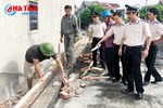 Cưỡng chế vi phạm với nhà 86 - đường Vũ Quang - TP Hà Tĩnh