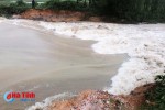 Mưa lớn gây vỡ đập ở Can Lộc