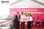 Agribank Hà Tĩnh trao xe ô tô cho khách hàng trúng giải đặc biệt