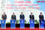 Phó Thủ tướng Vương Đình Huệ ấn nút khởi công Dự án nhà ở xã hội đầu tiên ở Hà Tĩnh