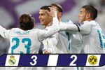 Ronaldo lập thêm kỷ lục, Real hạ Dortmund trong tiệc bàn thắng