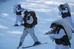 Ảnh: Binh sĩ Mỹ - Hàn tập trận trong băng tuyết giá lạnh mùa Đông