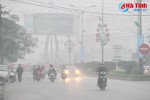 Thành phố Hà Tĩnh mờ ảo trong sương mù