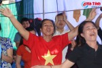 Người hâm mộ Hà Tĩnh hứng khởi cổ vũ U23 Việt Nam