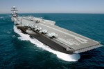 Tàu sân bay thứ hai thuộc lớp Ford của Hải quân Mỹ đã hoàn thiện 70%