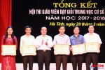 152 giáo viên THCS được công nhân danh hiệu giáo viên giỏi tỉnh