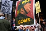 Người Mỹ biểu tình chống chiến tranh sau vụ tấn công Syria