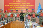7 sĩ quan Việt Nam chuẩn bị lên đường làm nhiệm vụ gìn giữ hòa bình LHQ