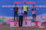 Hà Tĩnh giành HCV Giải vô địch Điền kinh các lứa tuổi trẻ quốc gia 2018