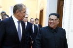 Hình ảnh về chuyến thăm bất ngờ của Ngoại trưởng Nga tới Triều Tiên
