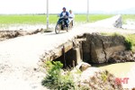 Hệ thống cầu, cống qua kênh Hồng Tân gây khó cho dân