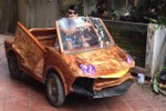 Ngắm “siêu xe” Lamborghini bằng gỗ độc đáo giá 20 triệu của 9x Hà Nội