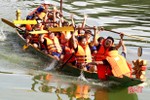 Sôi động Giải đua thuyền trên hồ Bình Sơn chào mừng ngày Quốc khánh