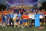 Đội Xăng dầu Hà Tĩnh vô địch Giải bóng đá nam Đoàn khối Doanh nghiệp