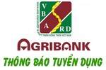Ngân hàng Agribank Chi nhánh Hà Tĩnh tuyển 10 cộng tác viên