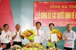 Công bố các quyết định về công tác cán bộ thành phố Hà Tĩnh
