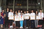 Học sinh Hà Tĩnh nhận 4 giải thưởng Cuộc thi Sáng tạo TTN-NĐ toàn quốc